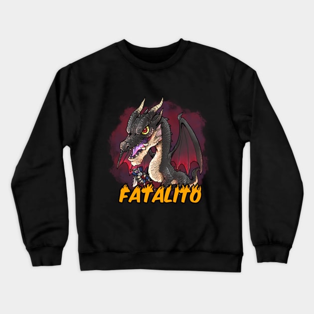 FATALIS The black dragon (FATALITO) Crewneck Sweatshirt by Luisocscomics